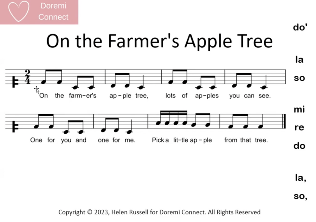 On the Farmer's Apple Tree score