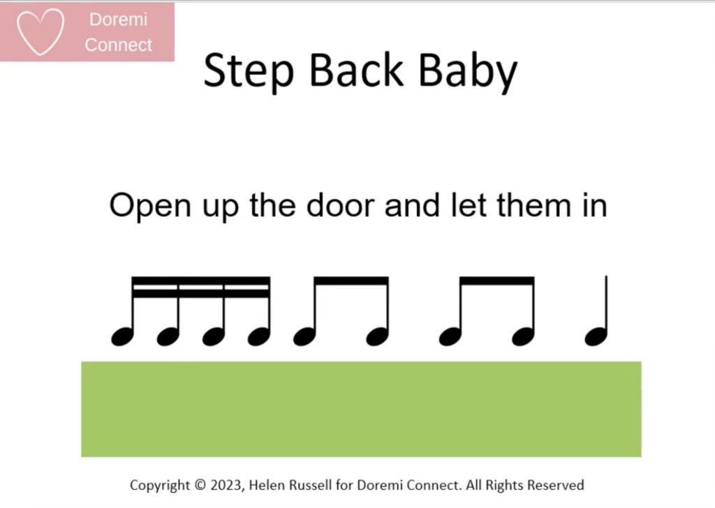 Step Back Baby rhythm 1