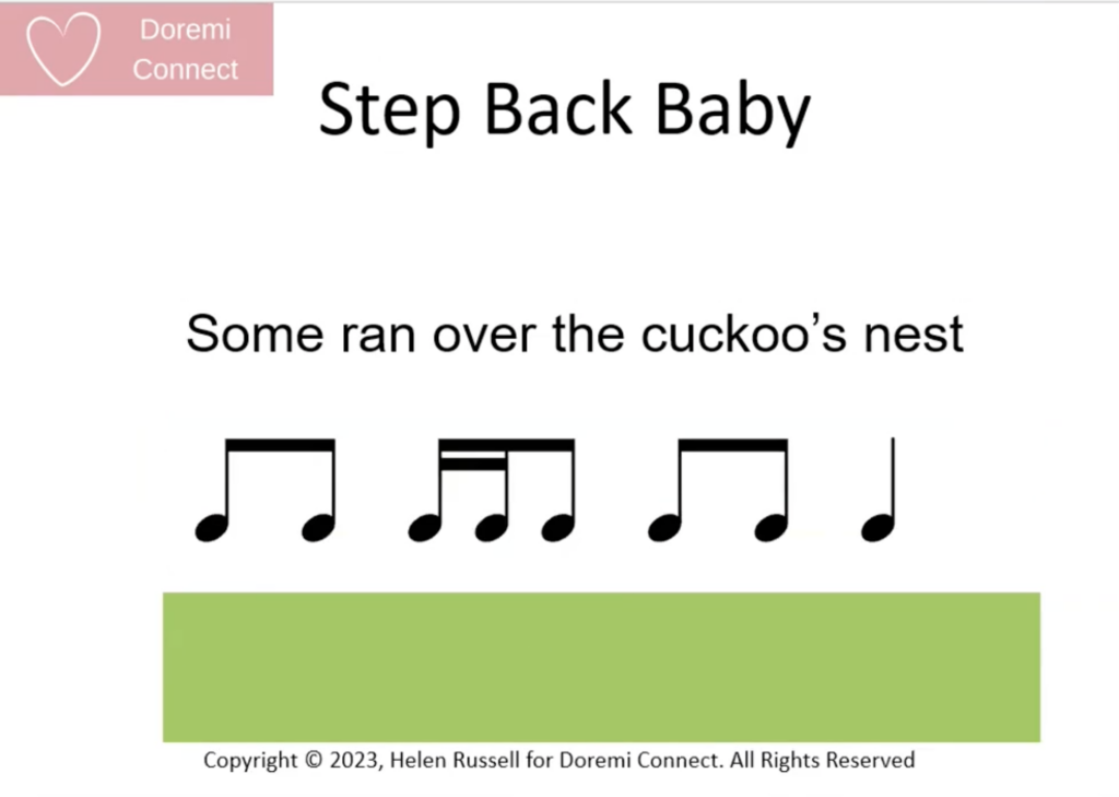 Step Back Baby rhythm - some ran over the cuckoo's nest