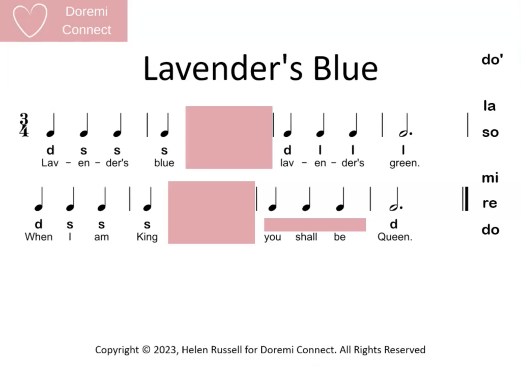 Lavender's Blue no fa